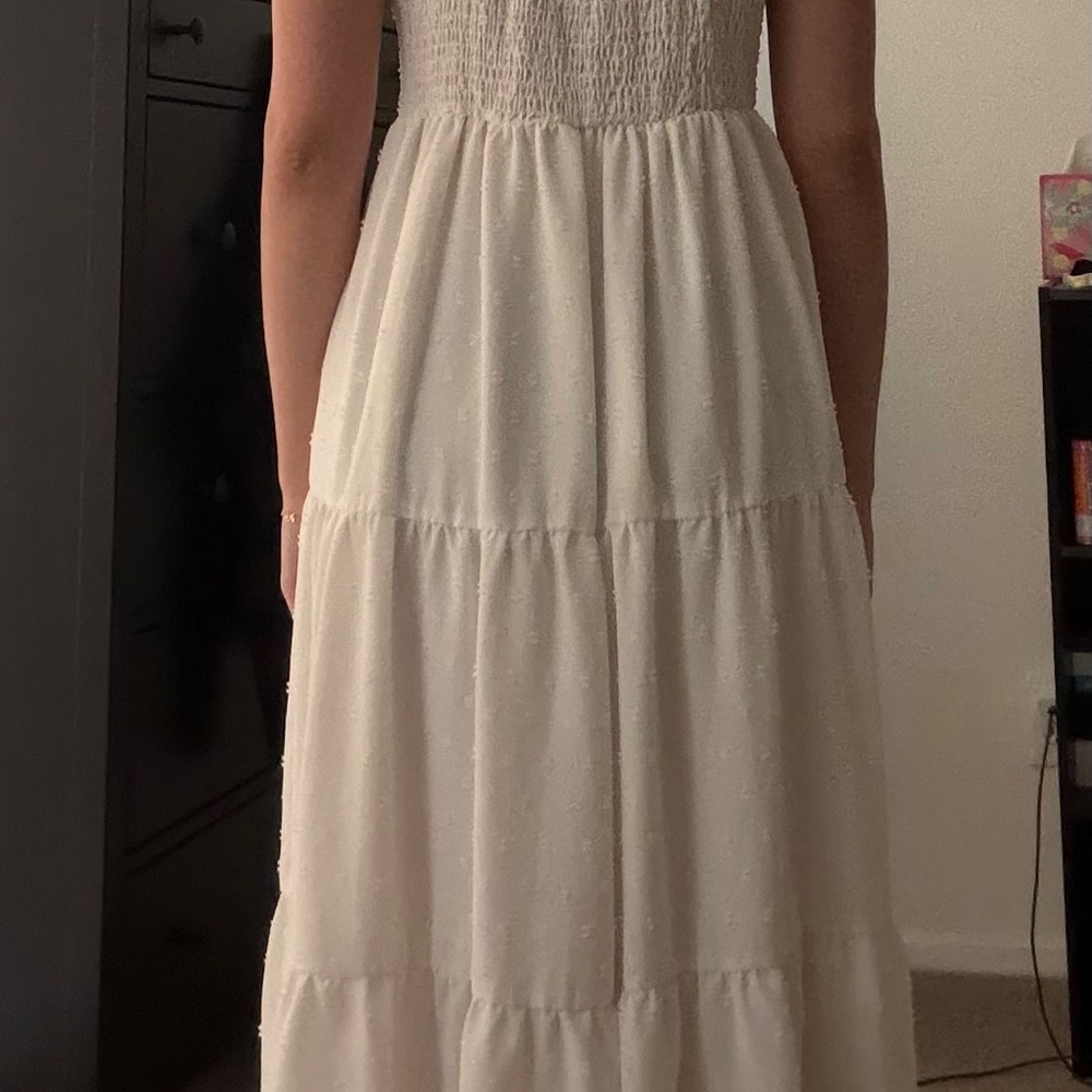 White midi sun dress - Picture 7 of 7
